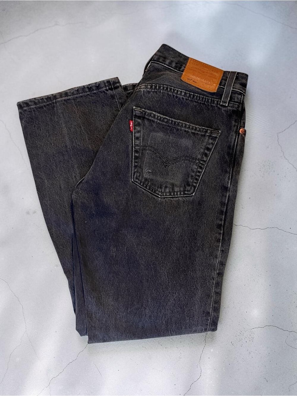 Levi's Black 501 90s Women's Jeans with Button Up Front